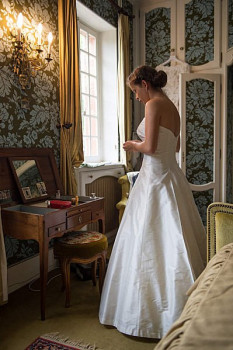 robe de mariée Anne Dubois en soie sauvage