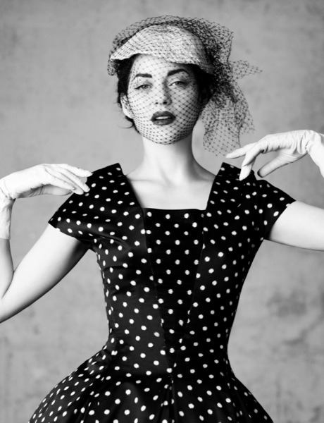 robe pois dior