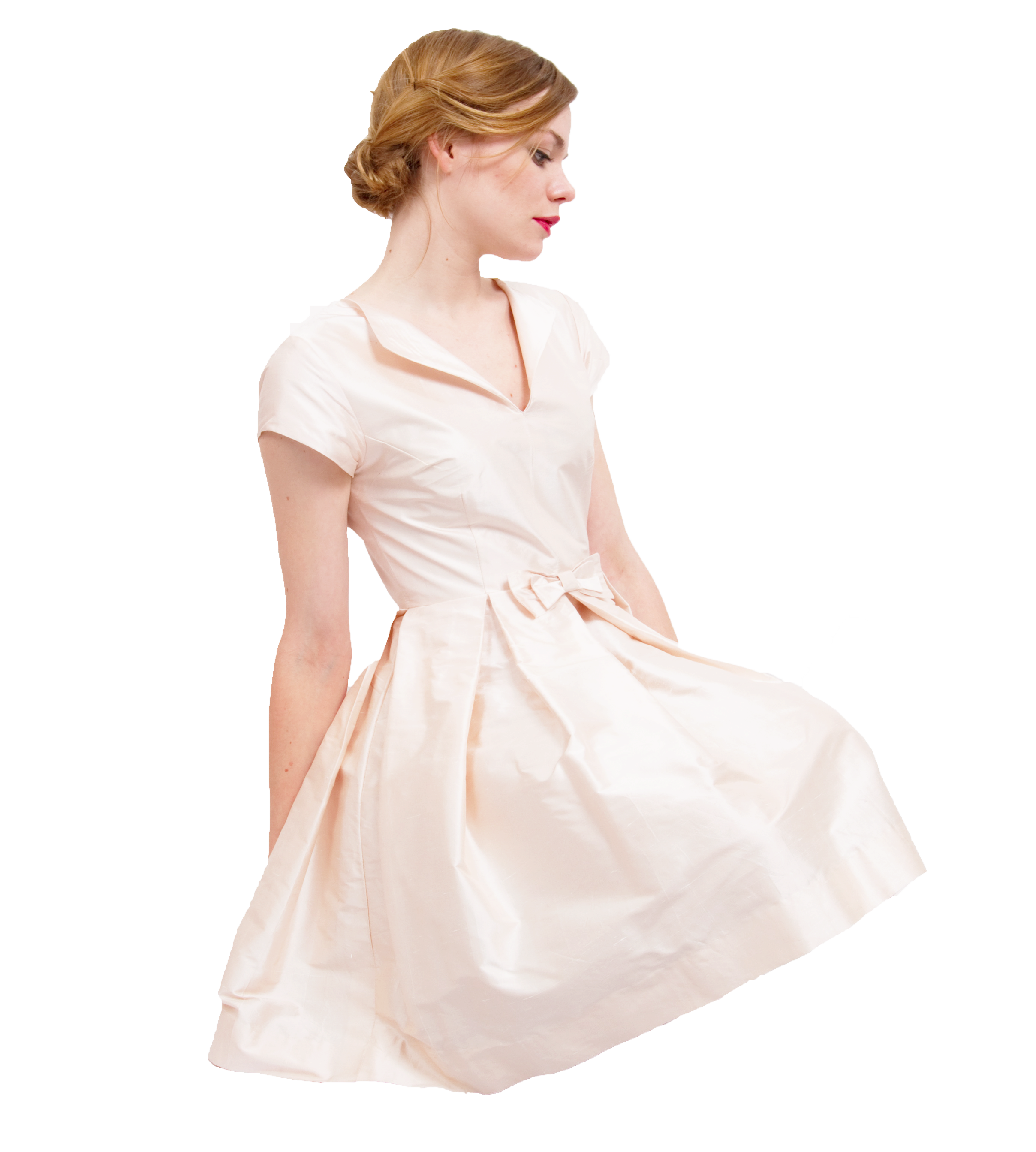 robe sur-mesure en soie mariage